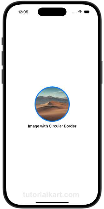 SwiftUI Example for Adding a Circular Border to Image